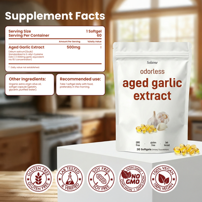 Solsone Aged Garlic Extract – 7500mg Softgels